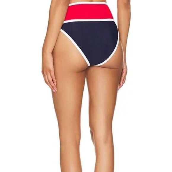 Beach Riot NWT Carlotta Colorblock High Waist Bikini Bottoms size XS - Picture 4 of 4